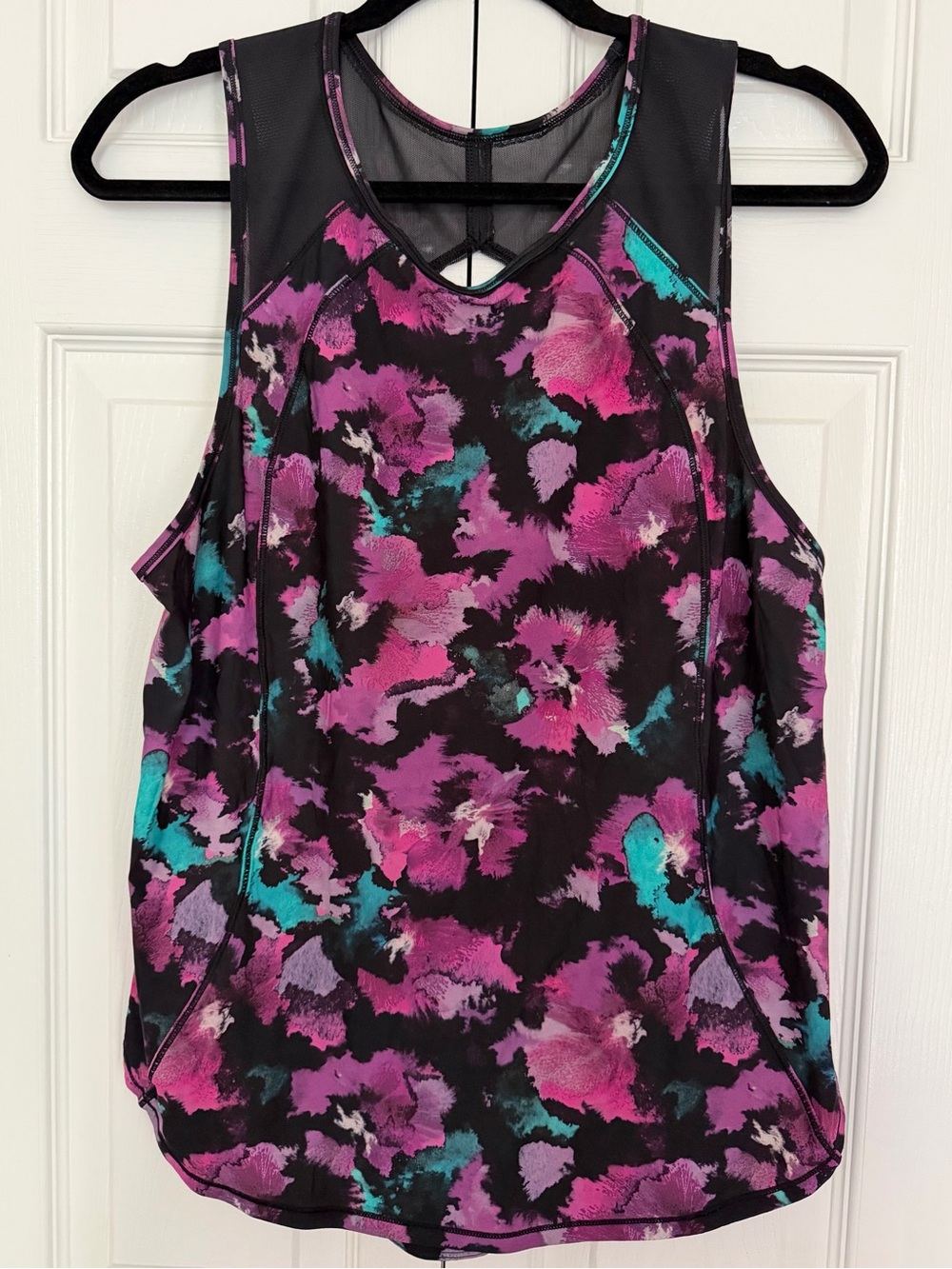 lululemon athletica Floral Keyhole Sculpt Tank